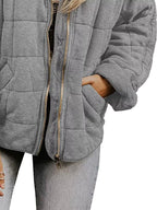 Full Size Zip Up Quilted Bomber Jacket Plus (14)