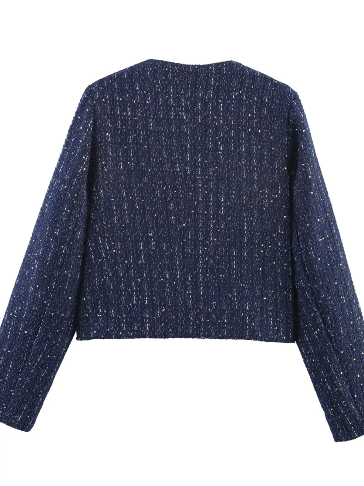 Tweed Button Up Cropped Outerwear (2)