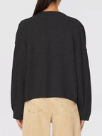 Gold Buttons V-neck Cardigan (4)
