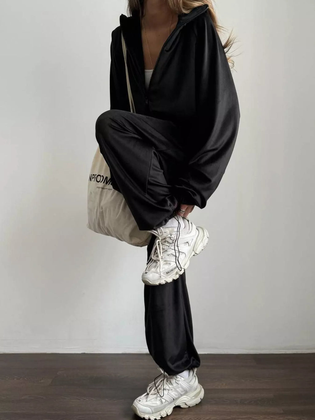 Zip Up Long Sleeve Outerwear Pants Set (6)