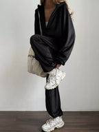 Zip Up Long Sleeve Outerwear Pants Set (6)