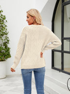 Round Neck Dropped Shoulder Sweater (6)