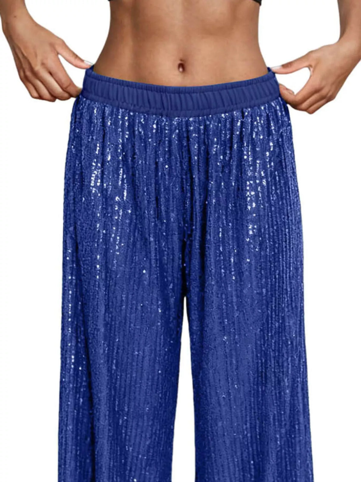 Sequin Wide-leg Pants (5)