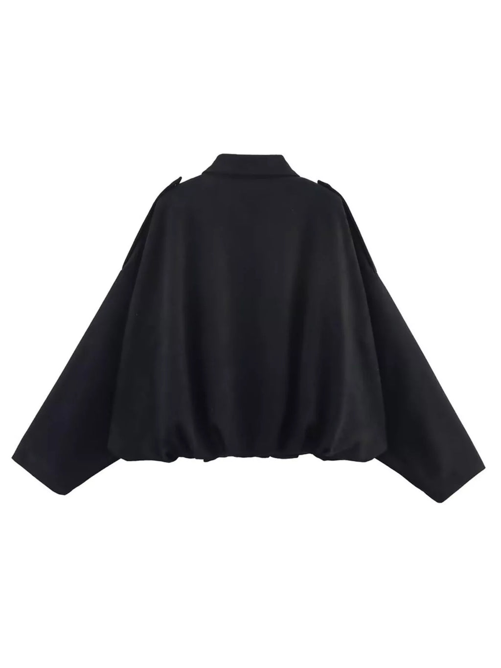 Collared Neck Dropped Shoulder Jacket (22)