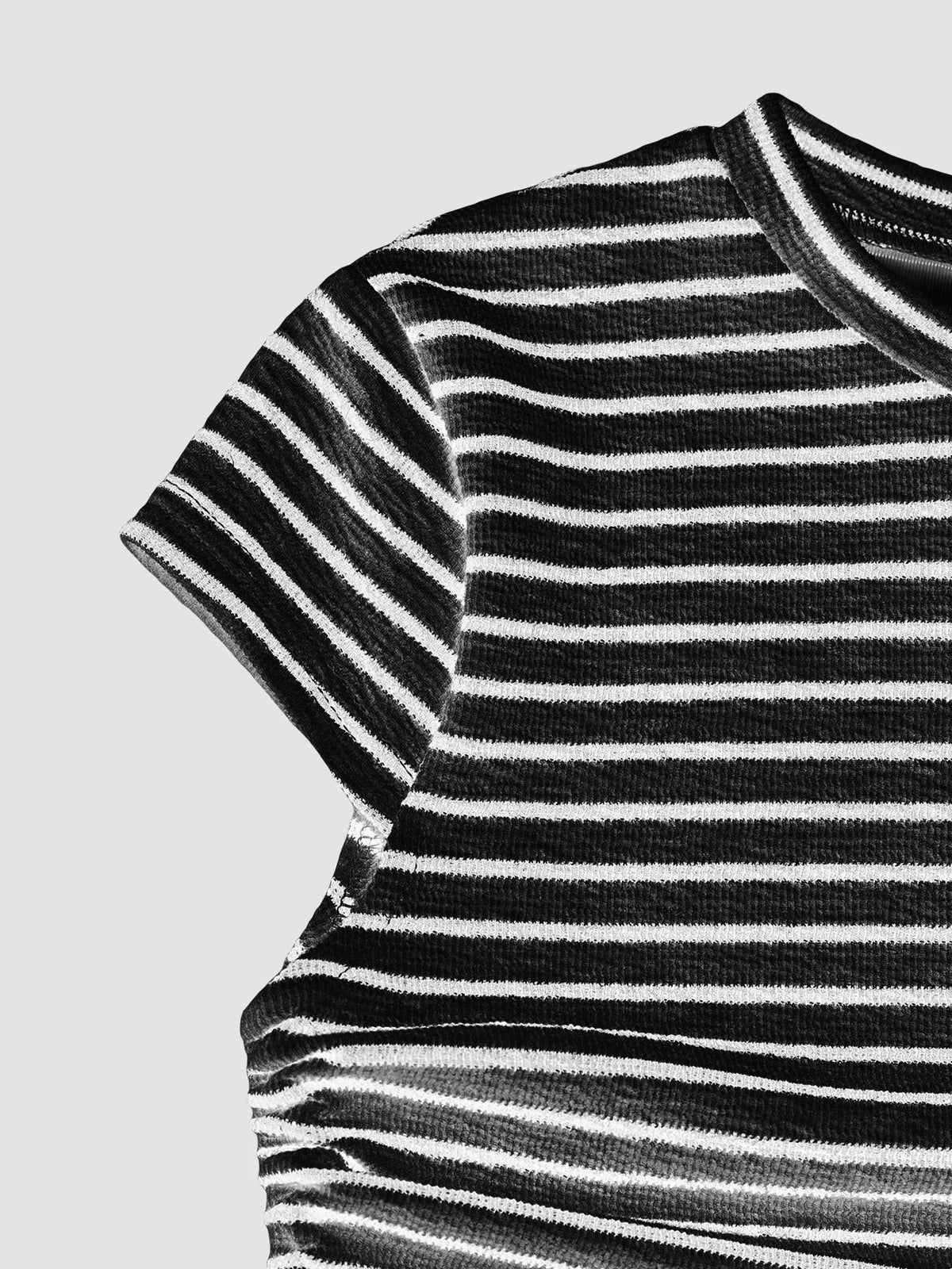 Striped Crop Top Wide Leg Pants Set (9)