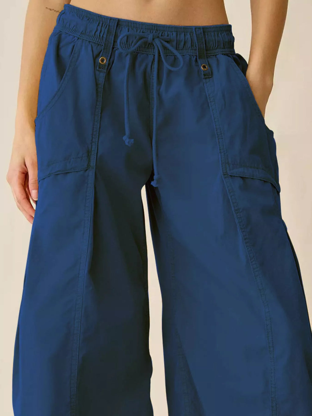 High-waisted Cargo Wide-leg Pants (19)
