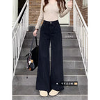Black High Waisted Wide Leg Jeans photo 4