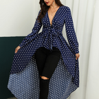 Long Sleeve Polka Dot Dress variant CJNSSYLY02841-Blue-L|CJNSSYLY02841-Blue-S|CJNSSYLY02841-Blue-M|CJNSSYLY02841-Blue-XL