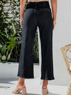 Button Fly Cropped Jeans Pockets (6)