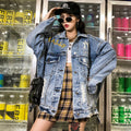 Ripped Denim Jacket Bf Hong Kong variant CJNS102601801AZ|CJNS102601802BY|CJNS102601803CX|CJNS102601804DW