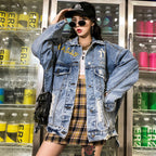 Ripped Denim Jacket Bf Hong Kong variant CJNS102601801AZ|CJNS102601802BY|CJNS102601803CX|CJNS102601804DW