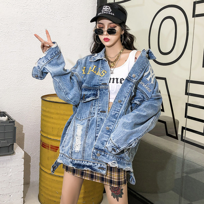 Ripped Denim Jacket Bf Hong Kong photo 1