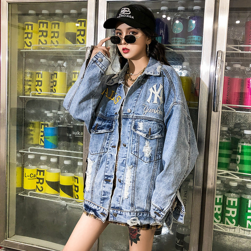 Ripped Denim Jacket Bf Hong Kong photo 2