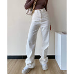 Loose High Waist Skinny White Jeans variant CJNS103344601AZ|CJNS103344602BY|CJNS103344603CX|CJNS103344604DW