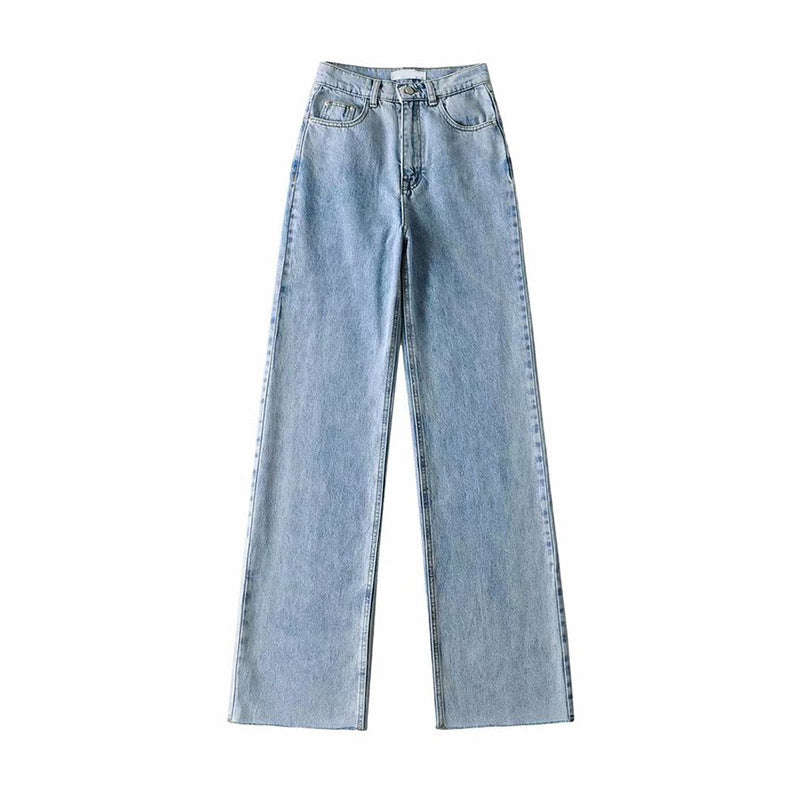 Loose High Waist Skinny White Jeans photo 1