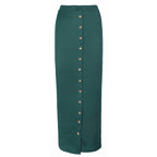 Half-length Skirt Muslim Button Pencil variant CJNS103848701AZ|CJNS103848702BY|CJNS103848703CX