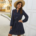 Autumn Long Sleeve Polka Dot Dress variant CJNS103851301AZ|CJNS103851302BY|CJNS103851303CX|CJNS103851304DW