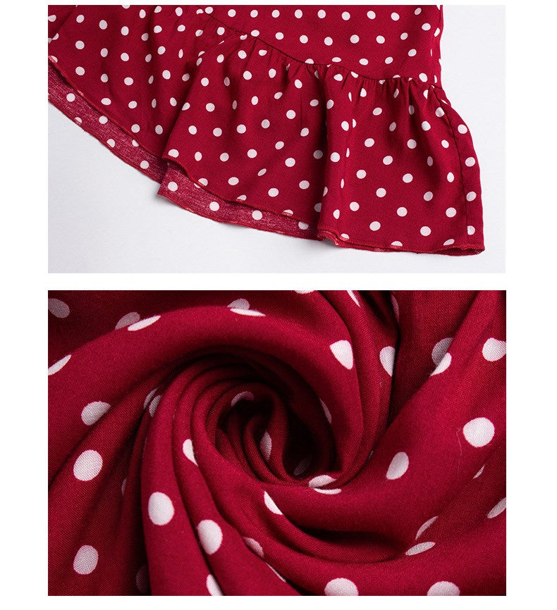 Autumn Long Sleeve Polka Dot Dress photo 4