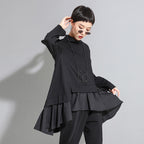 Dark Cold Ruffled Baby Shirt Long Sleeves photo 4