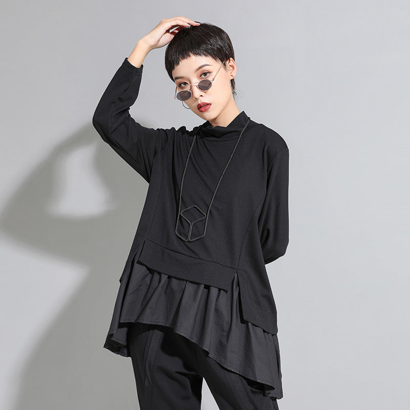 Dark Cold Ruffled Baby Shirt Long Sleeves photo 1