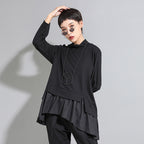 Dark Cold Ruffled Baby Shirt Long Sleeves photo 1