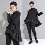 Dark Cold Ruffled Baby Shirt Long Sleeves photo 2