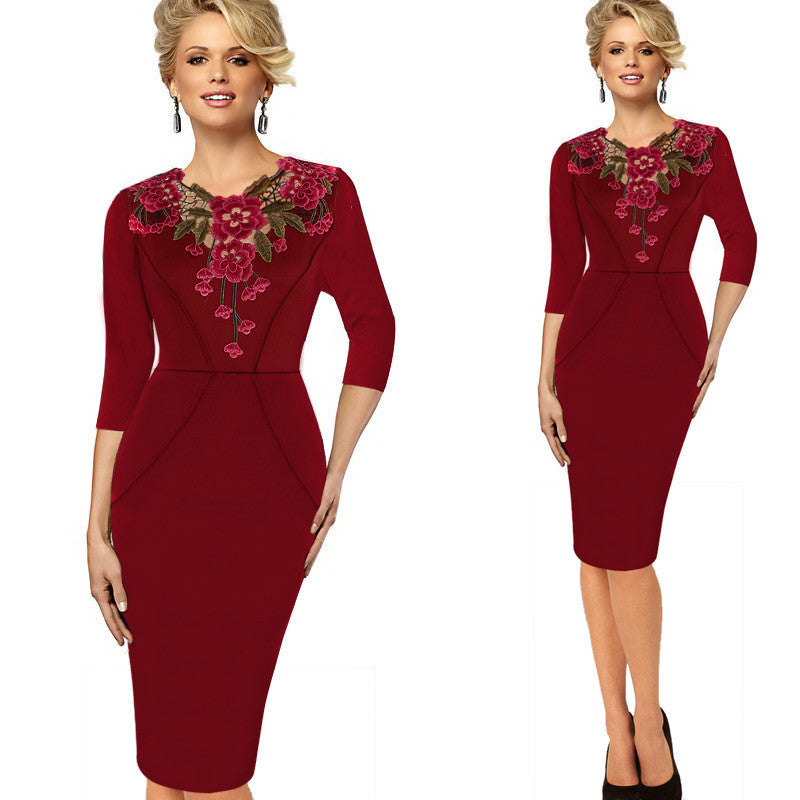 Elegant Boutique Lace Dress variant CJNS104345701AZ|CJNS104345702BY|CJNS104345703CX|CJNS104345704DW|CJNS104345705EV|CJNS104345706FU