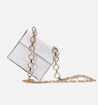 Wide Shoulder Strap Small Square Bag photo 2