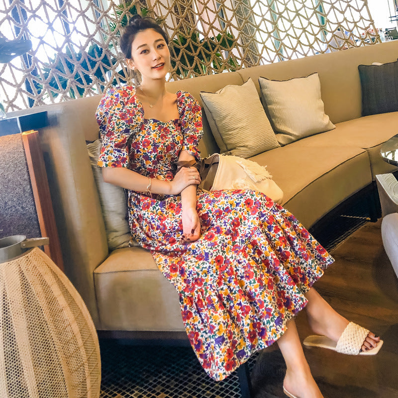 Cotton Printed Floral Dress Summer photo 3