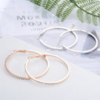 Street Exaggerated Geometric Diamond Earrings photo 5