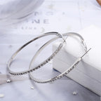 Street Exaggerated Geometric Diamond Earrings photo 2