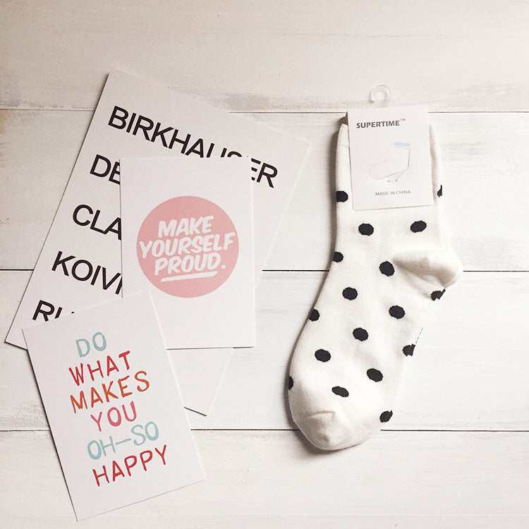 Mid-length Tube Polka Dot Socks variant CJWZ106514507GT