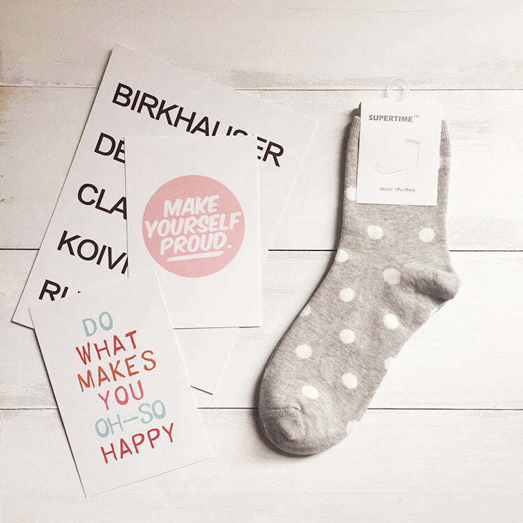 Mid-length Tube Polka Dot Socks variant CJWZ106514509IR