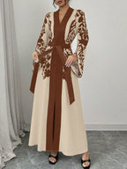 Printed Tie Waist Maxi Dress (22)