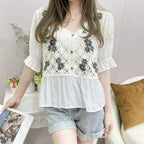 Summer Chiffon Crochet Short variant CJCS108281801AZ