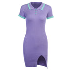 Ribbed Mini Dress Collar photo 4