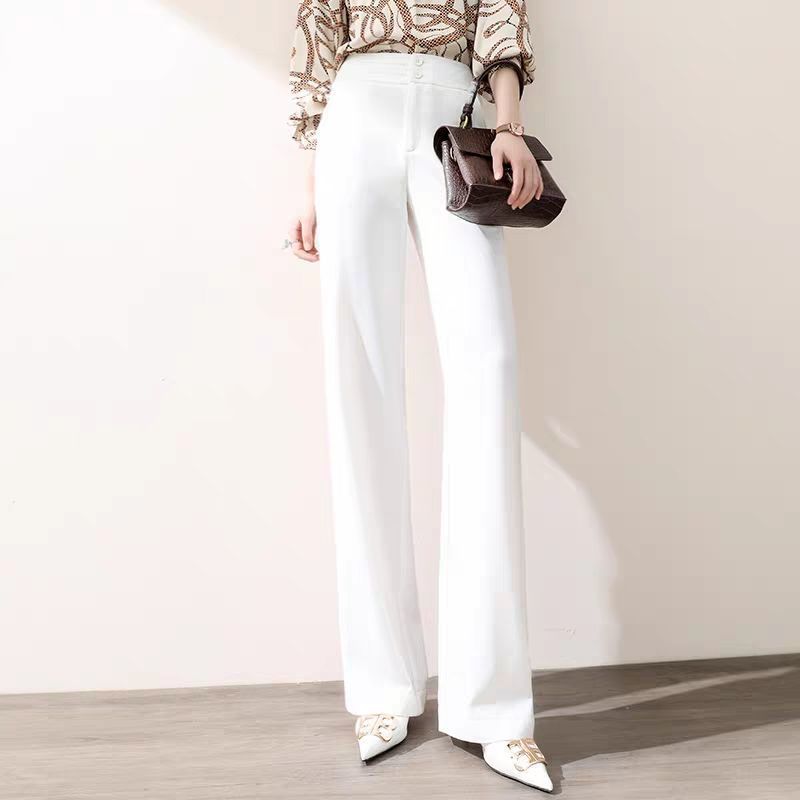 White Wide Leg Pants High Waist Korean Loose Straight Leg variant CJKT108594801AZ|CJKT108594802BY|CJKT108594803CX|CJKT108594804DW|CJKT108594805EV|CJKT108594806FU|CJKT108594807GT