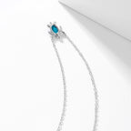 S925 Sterling Silver Ins Necklace Turtle Opel Jewelry Choker photo 5