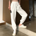 White Pants Loose Thin Waist Sports High Waist Casual Health variant CJYD109671701AZ