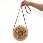 Popular Rattan Bag Round Beach Shoulder Straw photo 2