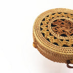 Popular Rattan Bag Round Beach Shoulder Straw photo 1