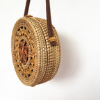 Popular Rattan Bag Round Beach Shoulder Straw photo 4