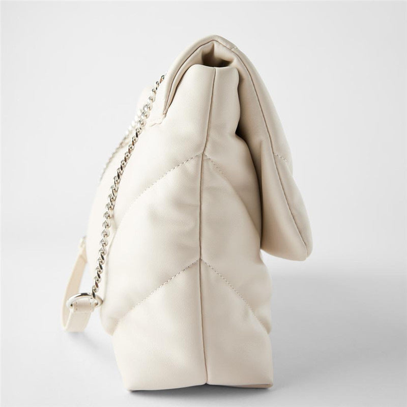 White Oversized Chain Bag photo 2