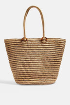 Simple One-shoulder Portable Beach Bag Knitting photo 3