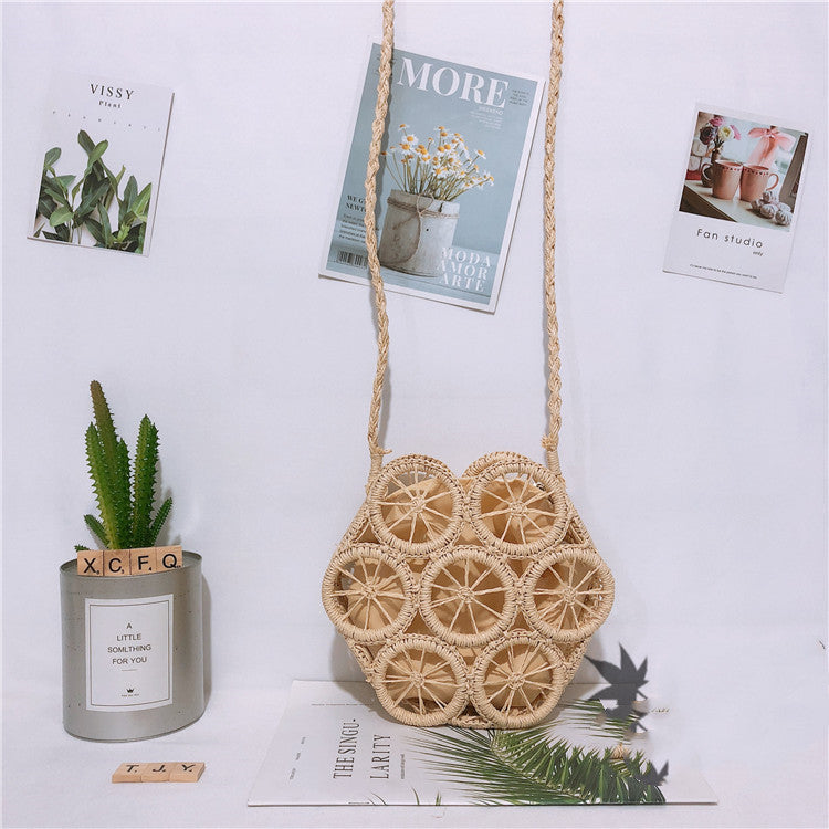Rattan Woven Bag Retro Literary Straw variant CJNS109842801AZ