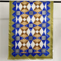 Retro Geometric Pattern Silk Satin Scarf variant CJWJ110566201AZ