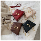 Korean Retro Port Small Square Bag Stone Pattern photo 1