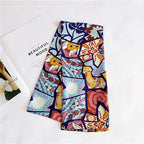 Silk Scarf Long Spring Autumn Double-sided Dual-use photo 1