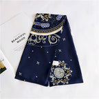 Silk Scarf Long Spring Autumn Double-sided Dual-use photo 4