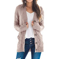 Single Breasted Long Sleeve Wool Jacket variant CJNSWTYM00323-Pink-S|CJNSWTYM00323-Pink-M|CJNSWTYM00323-Pink-L|CJNSWTYM00323-Pink-XL|CJNSWTYM00323-Pink-XXL